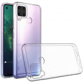 Fitcase Realme C25 C25s Kamera Korumalı Şeffaf Silikon Cep Telefonu Kılıfı