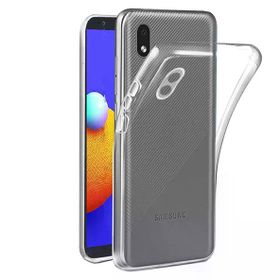 Fitcase Samsung Galaxy A01 Core A013 Kamera Korumalı Şeffaf Silikon Cep Telefonu Kılıfı
