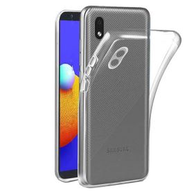 Fitcase Samsung Galaxy A01 Core A013 Kamera Korumalı Şeffaf Silikon Cep Telefonu Kılıfı