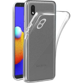 Fitcase Samsung Galaxy A01 Core A013 Kamera Korumalı Şeffaf Silikon Cep Telefonu Kılıfı