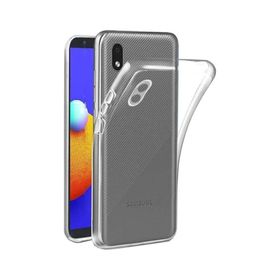 Fitcase Samsung Galaxy A01 Core A013 Kamera Korumalı Şeffaf Silikon Cep Telefonu Kılıfı