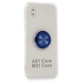 Fitcase Samsung Galaxy A01 Core A013 Kılıf Gross Ring Şeffaf Arka Kapak