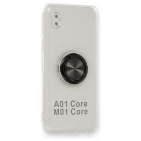 Fitcase Samsung Galaxy A01 Core A013 Kılıf Gross Ring Şeffaf Arka Kapak