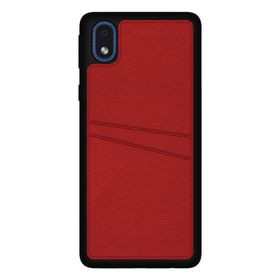 Fitcase Samsung Galaxy A01 Core Proda Deri Çift Kartlık Cepli Kapak Kılıf