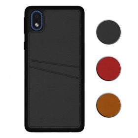 Fitcase Samsung Galaxy A01 Core Proda Deri Çift Kartlık Cepli Kapak Kılıf