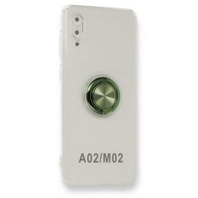 Fitcase Samsung Galaxy A02 A022 Gross Ring Şeffaf Arka Kapak Kılıf
