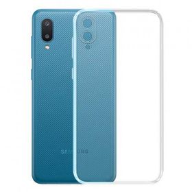 Fitcase Samsung Galaxy A02 A022 Kamera Korumalı Şeffaf Silikon Cep Telefonu Kılıfı
