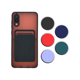 Fitcase Samsung Galaxy A02 Cardy Kartlık Cepli Mat Kapak Kılıf