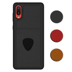Fitcase Samsung Galaxy A02 Proda Deri Tek Kartlık Cepli Kapak Kılıf