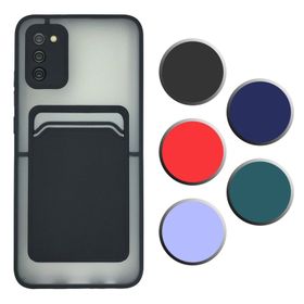 Fitcase Samsung Galaxy A02S Cardy Kartlık Cepli Mat Kapak Kılıf
