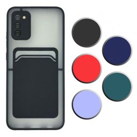 Fitcase Samsung Galaxy A02S Cardy Kartlık Cepli Mat Kapak Kılıf