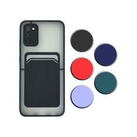 Fitcase Samsung Galaxy A02S Cardy Kartlık Cepli Mat Kapak Kılıf