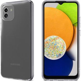 Fitcase Samsung Galaxy A03 Kamera Korumalı Şeffaf Silikon Cep Telefonu Kılıfı