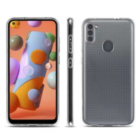 Fitcase Samsung Galaxy A11 A115 Kamera Korumalı Şeffaf Silikon Cep Telefonu Kılıfı