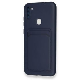 Fitcase Samsung Galaxy A11 Cardy Soft Kartlık Cepli Silikon Kapak