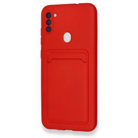Fitcase Samsung Galaxy A11 Cardy Soft Kartlık Cepli Silikon Kapak