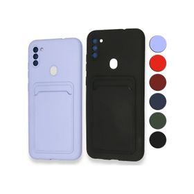 Fitcase Samsung Galaxy A11 Cardy Soft Kartlık Cepli Silikon Kapak
