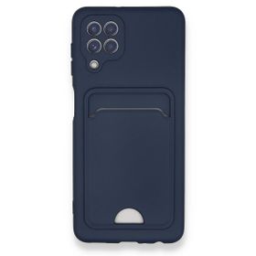 Fitcase Samsung Galaxy A22 Cardy Soft Delikli Kartlık Cepli Silikon Kapak