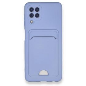 Fitcase Samsung Galaxy A22 Cardy Soft Delikli Kartlık Cepli Silikon Kapak