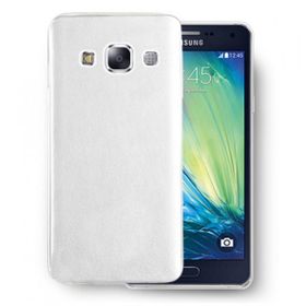 Fitcase Samsung Galaxy A3 A300 Deri Dokulu Arka Kapak Beyaz Kılıf