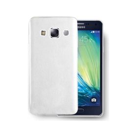 Fitcase Samsung Galaxy A3 A300 Deri Dokulu Arka Kapak Beyaz Kılıf