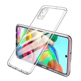 Fitcase Samsung Galaxy A31 A315 Kamera Korumalı Şeffaf Silikon Cep Telefonu Kılıfı