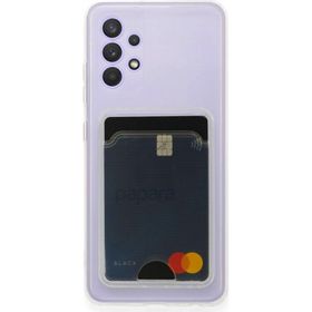 Fitcase Samsung Galaxy A53 5G Cardy Şeffaf Kartlık Cepli Kapak Kılıf