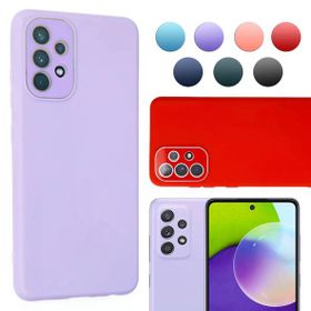 Fitcase Samsung Galaxy A53 5G Glass Kamera Korumalı Lansman Silikon Kapak