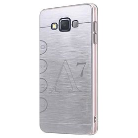 Fitcase Samsung Galaxy A7 A700 Metal TPU Gri Arka Kapak