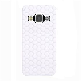 Fitcase Samsung Galaxy A7 A700 TPU Beehive Serisi Beyaz Arka Kapak
