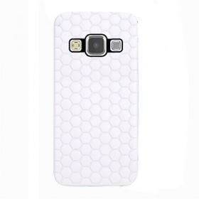 Fitcase Samsung Galaxy A7 A700 TPU Beehive Serisi Beyaz Arka Kapak