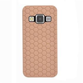Fitcase Samsung Galaxy A7 A700 TPU Beehive Serisi Gold Arka Kapak