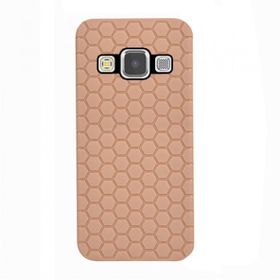 Fitcase Samsung Galaxy A7 A700 TPU Beehive Serisi Gold Arka Kapak