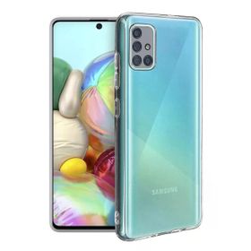 Fitcase Samsung Galaxy A71 A715 Kamera Korumalı Şeffaf Silikon Cep Telefonu Kılıfı