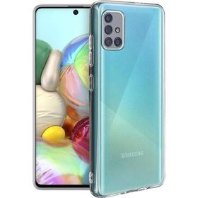 Fitcase Samsung Galaxy A71 A715 Kamera Korumalı Şeffaf Silikon Cep Telefonu Kılıfı