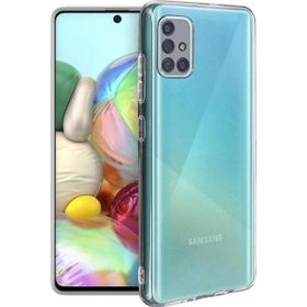 Fitcase Samsung Galaxy A71 A715 Kamera Korumalı Şeffaf Silikon Cep Telefonu Kılıfı