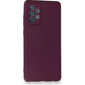 Fitcase Samsung Galaxy A72 A725 Premiums Silikon Arka Kapak Mor Kılıf