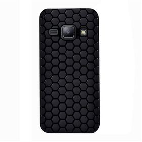 Fitcase Samsung Galaxy J1 J100 TPU Beehive Serisi Siyah Arka Kapak