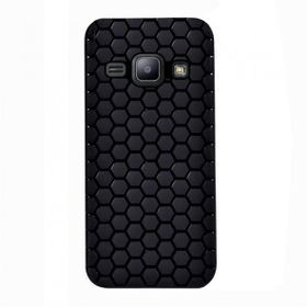 Fitcase Samsung Galaxy J1 J100 TPU Beehive Serisi Siyah Arka Kapak