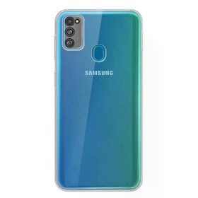 Fitcase Samsung Galaxy M30s M307 Toz Koruma Tıpalı Şeffaf Arka Kapak Kılıf