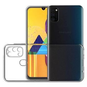 Fitcase Samsung Galaxy M31 Kamera Korumalı Silikon Şeffaf Arka Kapak Kılıf