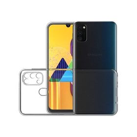 Fitcase Samsung Galaxy M31 Kamera Korumalı Silikon Şeffaf Arka Kapak Kılıf