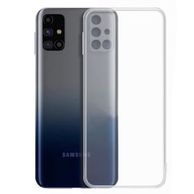 Fitcase Samsung Galaxy M51 Kamera Korumalı Silikon Şeffaf Arka Kapak Kılıf