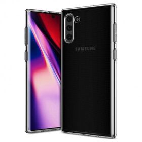 Fitcase Samsung Galaxy Note 10 N970 Toz Koruma Tıpalı Şeffaf Arka Kapak Kılıf
