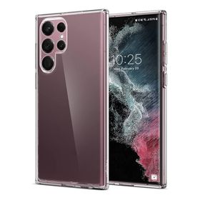 Fitcase Samsung Galaxy S22 Ultra Kamera Korumalı Silikon Şeffaf Arka Kapak Kılıf
