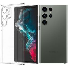 Fitcase Samsung Galaxy S23 Ultra Kamera Korumalı Silikon Şeffaf Kapak Kılıf