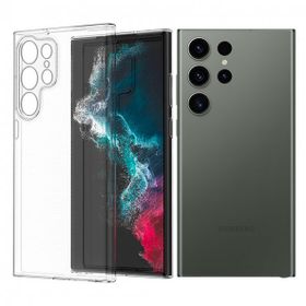 Fitcase Samsung Galaxy S23 Ultra Kamera Korumalı Silikon Şeffaf Kapak Kılıf