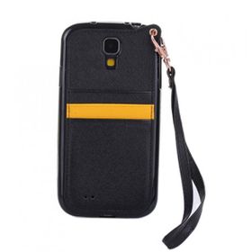 Fitcase Samsung Galaxy S4 (I9500) Siyah BADI Kartlıklı Arka Kapak