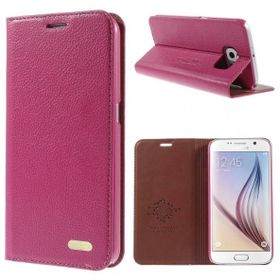 Fitcase Samsung I9500 S4 Cüzdanlı Standlı Deri Kırmızı Kılıf