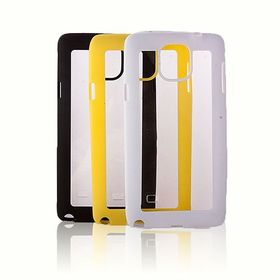 Fitcase Samsung Note 4 (N910) Beyaz Çerçeveli Soft Silikon Kılıf